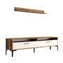Hanah Home Mueble de TV Istanbul - Nogal y Crema